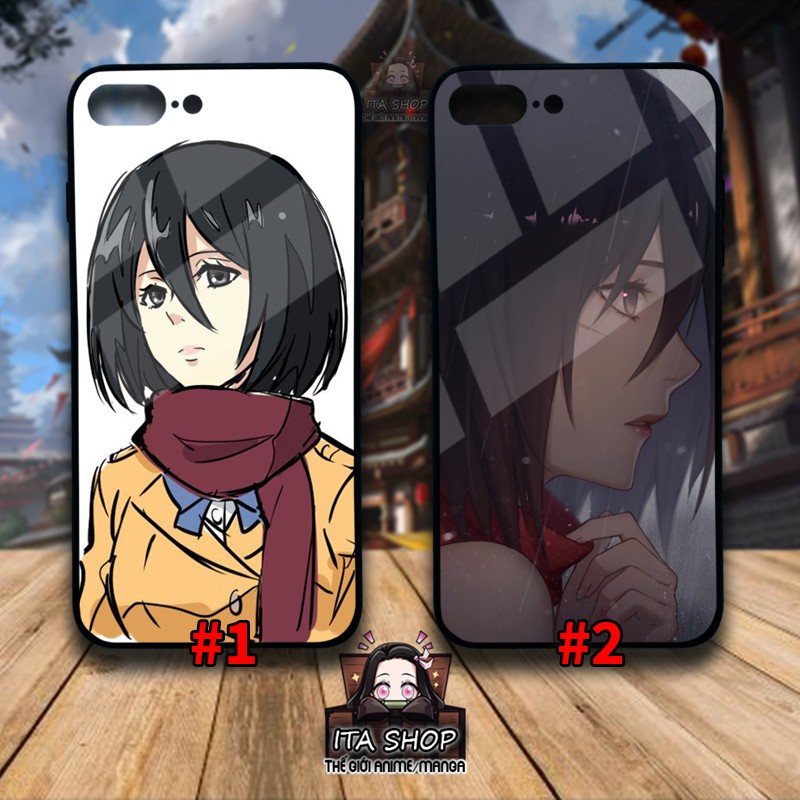 Ốp lưng Mikasa - Attack On Titan - Ốp Lưng Anime I.phone 5s 6 6s 6s+ 7+8+ X Xs Xr 11 11 pro max 12 12 pro max