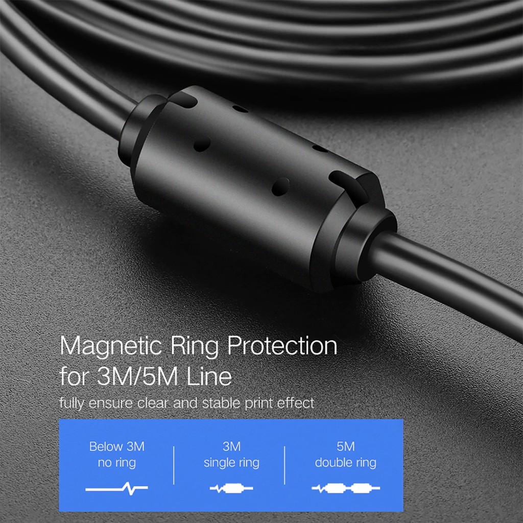 Cáp máy in USB 2.0 cao cấp UGREEN US135 - BH 18T Chính Hãng