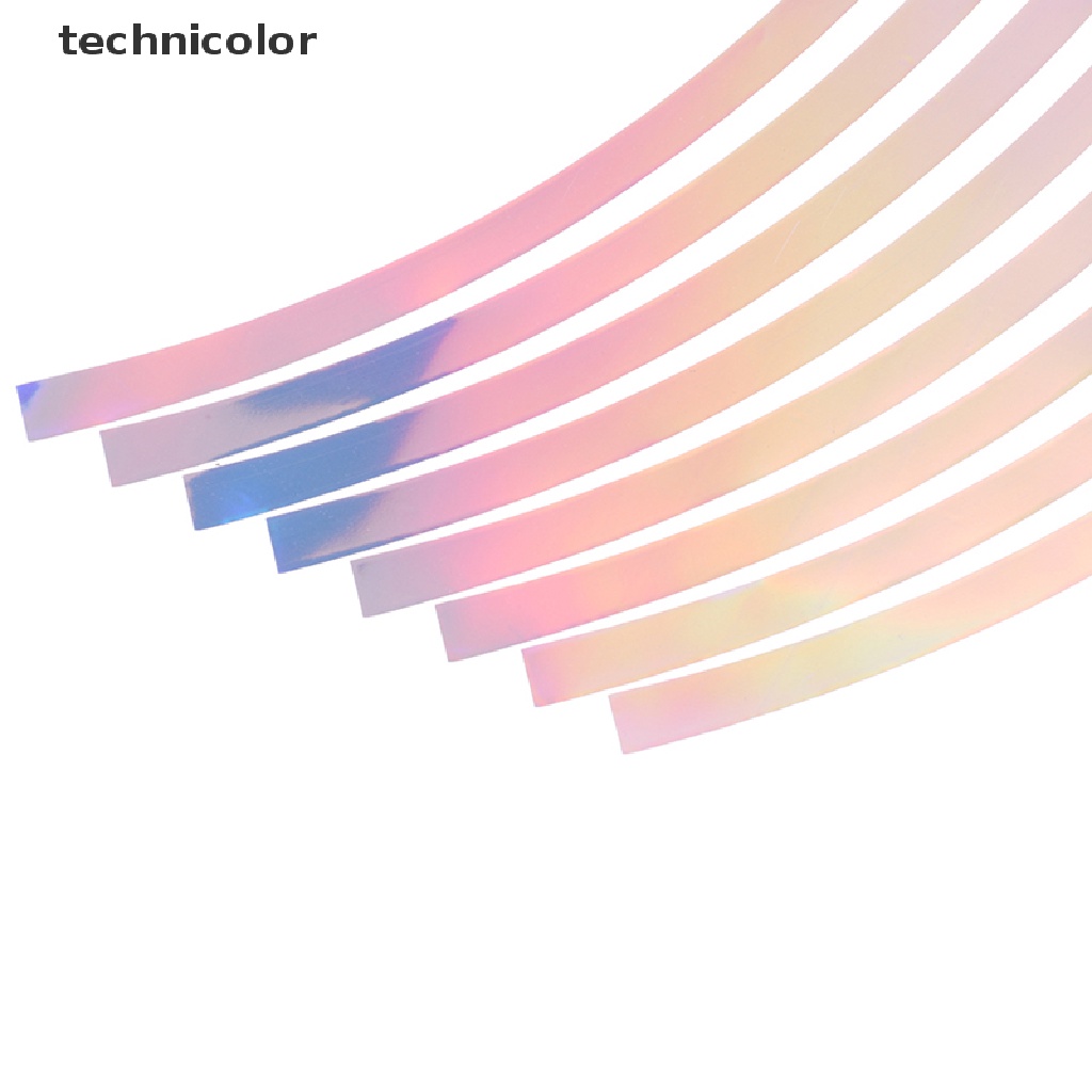 Miếng dán vành bánh xe phản quang 10/12/14/18&quot; trang trí nhiều màu sắc