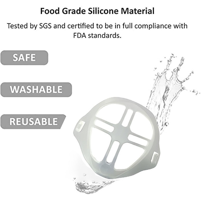 Khung giá đỡ khẩu trang có đệm mũi 3D bằng Silicon giúp thở thông thoáng tiện dụng