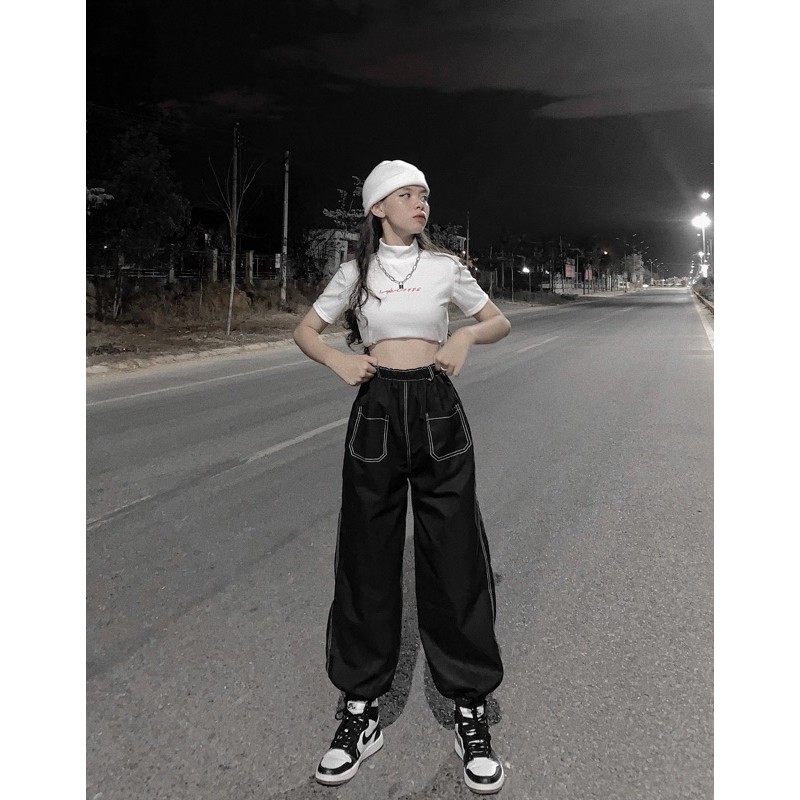 Quần Joggers viền, túi trước
