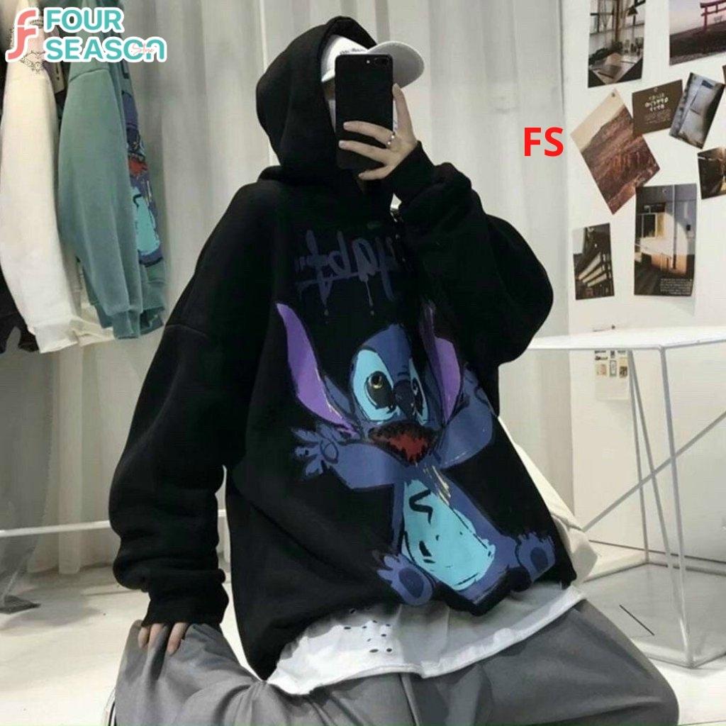 Áo hoodie nỉ unisex form rộng AH01 MOZJ FS phong cách streetstyle nam nữ chất vải nỉ rẻ đẹp