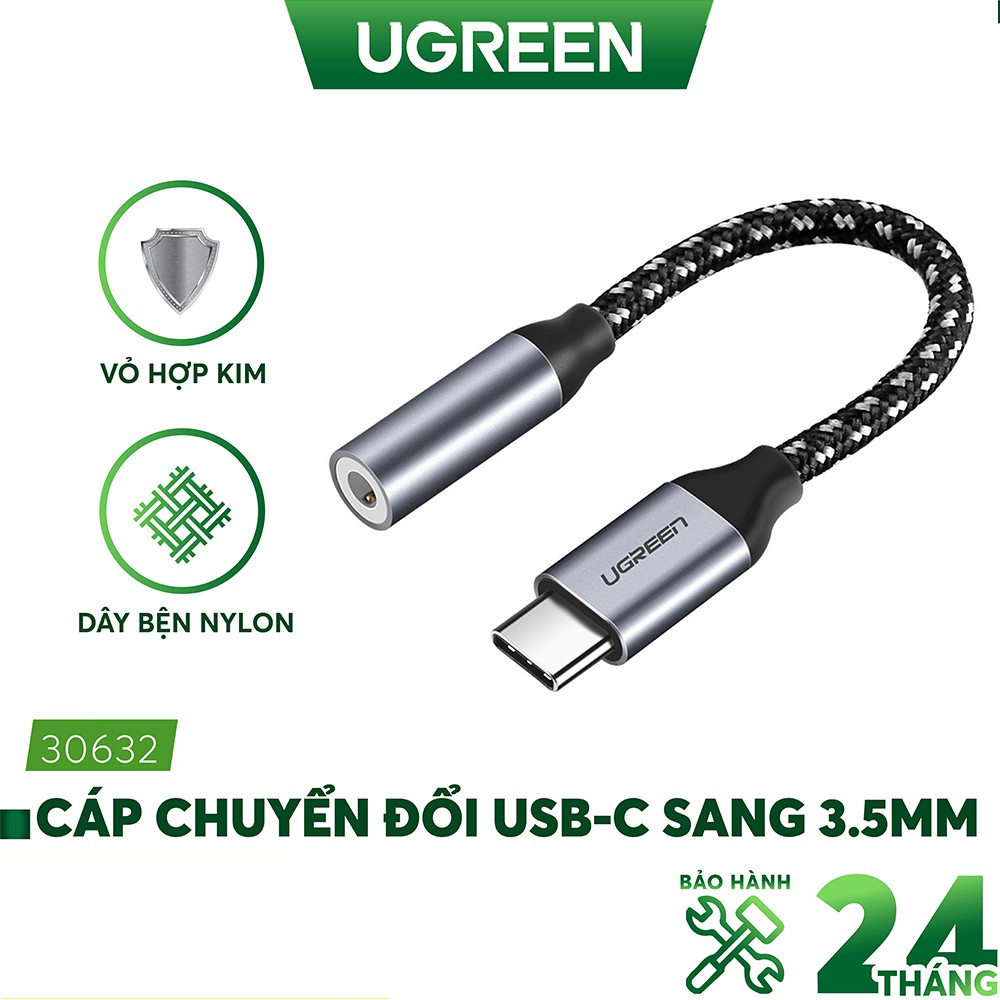 Cáp chuyển đổi từ cổng USB type C sang 3.5mm UGREEN AV142 30632