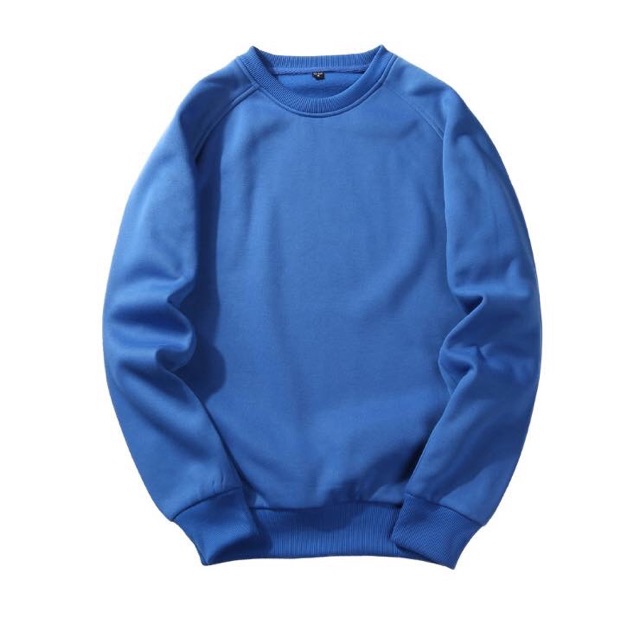 Áo Sweater trơn chất nỉ bông đủ màu phom rộng | BigBuy360 - bigbuy360.vn