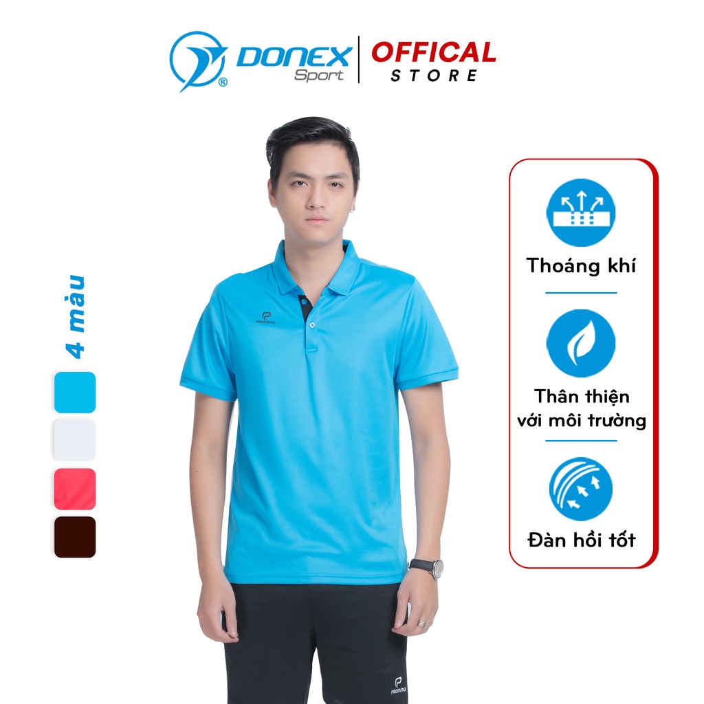 Áo Thể Thao Nam DONEXPRO Form Regular, Màu Sắc Đa Dạng Cơ Bản, Chất Thun Thể Thao Thoáng Mát MC-8967