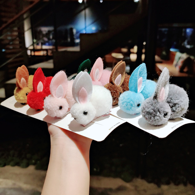 Dây Cột Tóc Cao Su Hình Thỏ Ba Chiều Dễ Thương Phong Cách Nhật Bản Cho Nữ