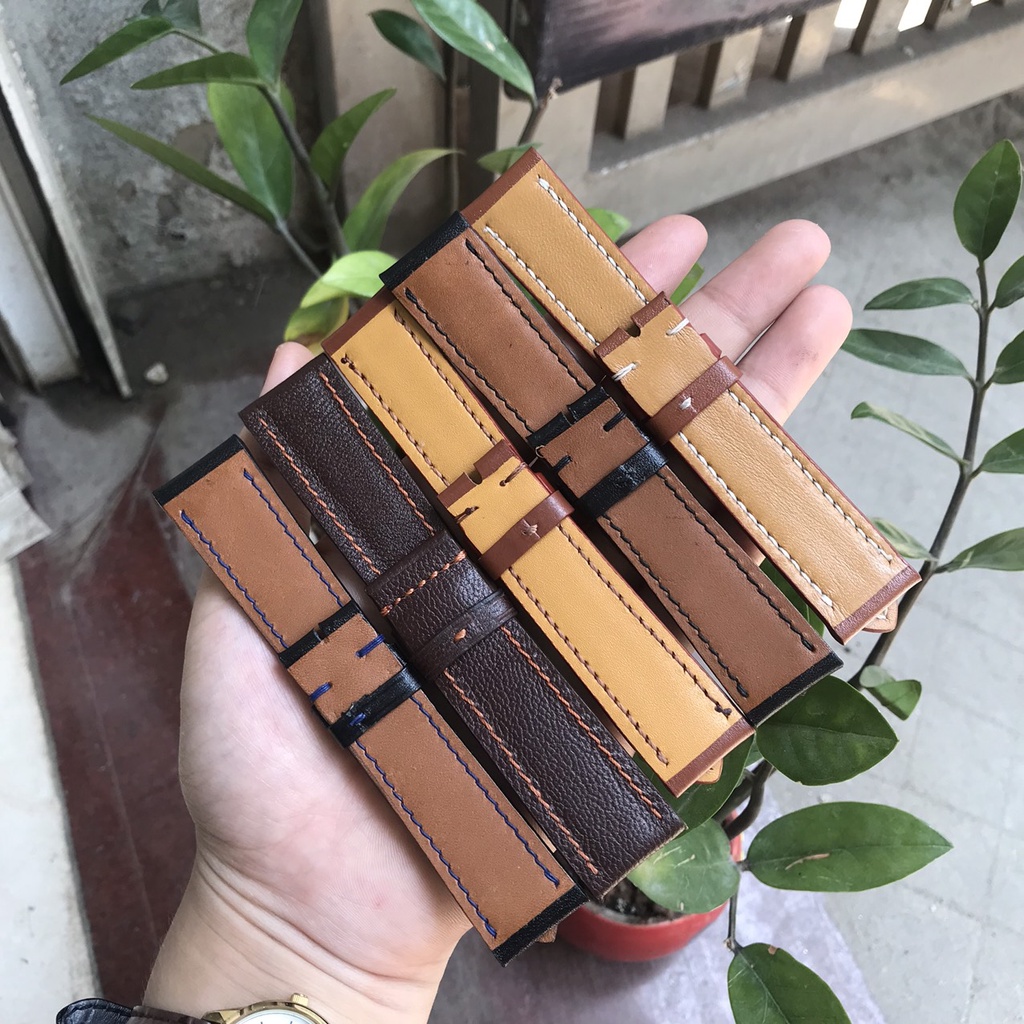 [ Rẻ Nhất ]Dây đồng hồ da bò cao cấp dành cho nam