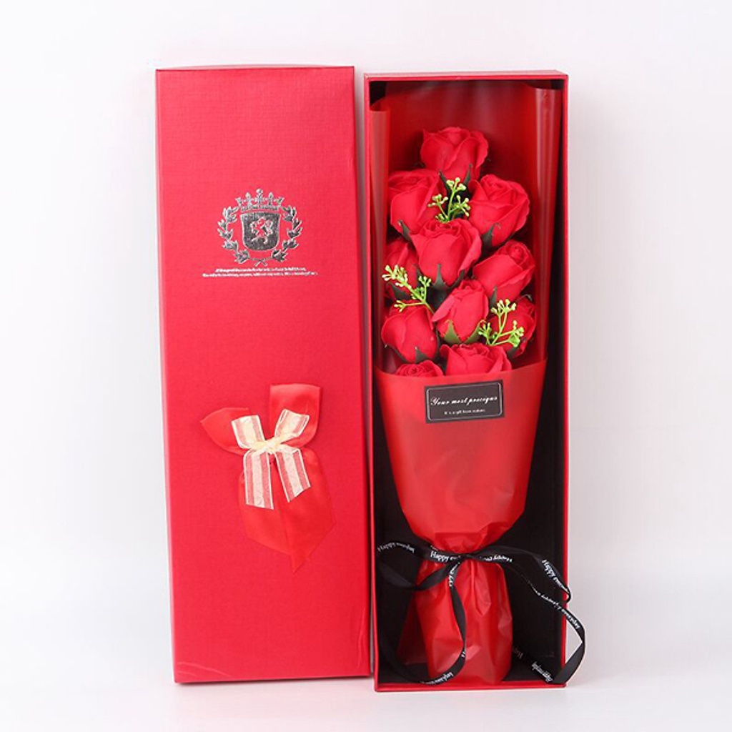 Hộp Hoa Hồng Sáp 11 Bông , Tặng Cho Ai Đó Hộp Hoa Sáp 11 Bông Với Ý Nghĩa 1 Đời Này Chỉ Yêu Duy Nhất 1 Mình Em...