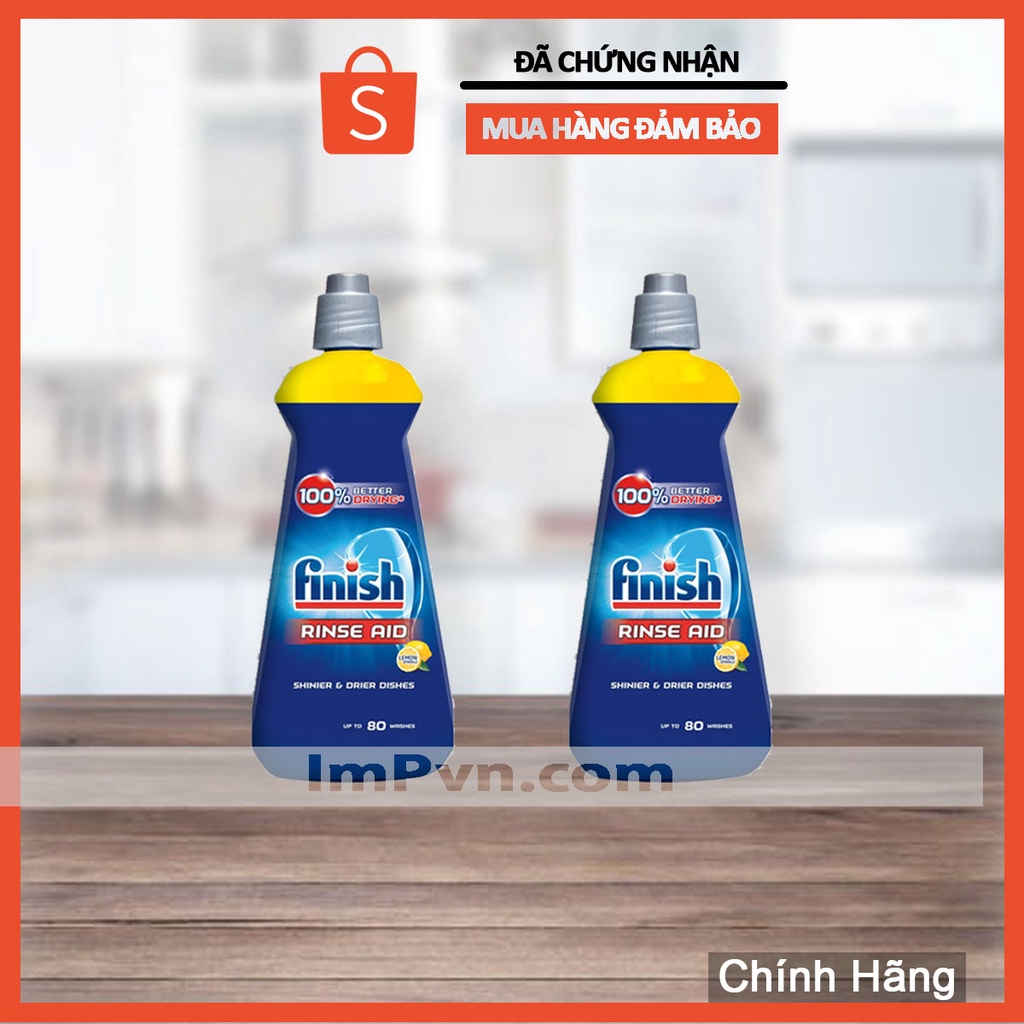 Nước làm bóng Finish 400ml x2chai (Hương chanh)