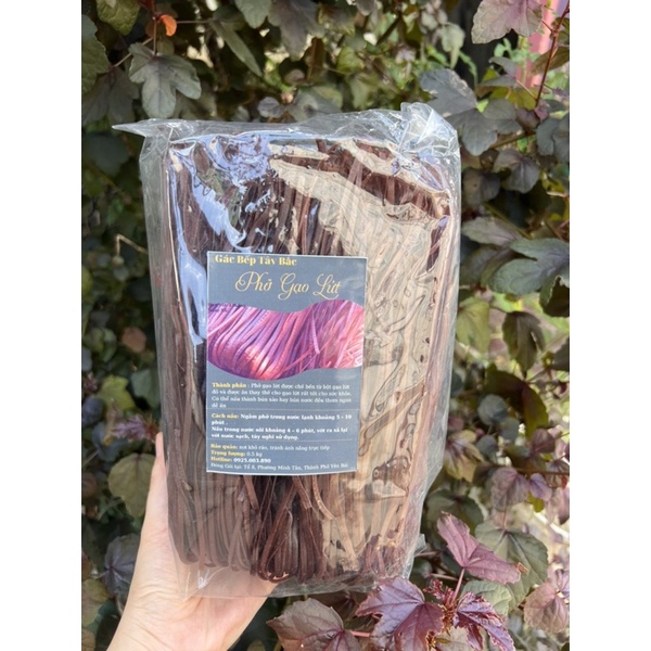 Bún, phở gạo lứt  gói 0.5kg ăn kiêng giảm cân healthy eatclean