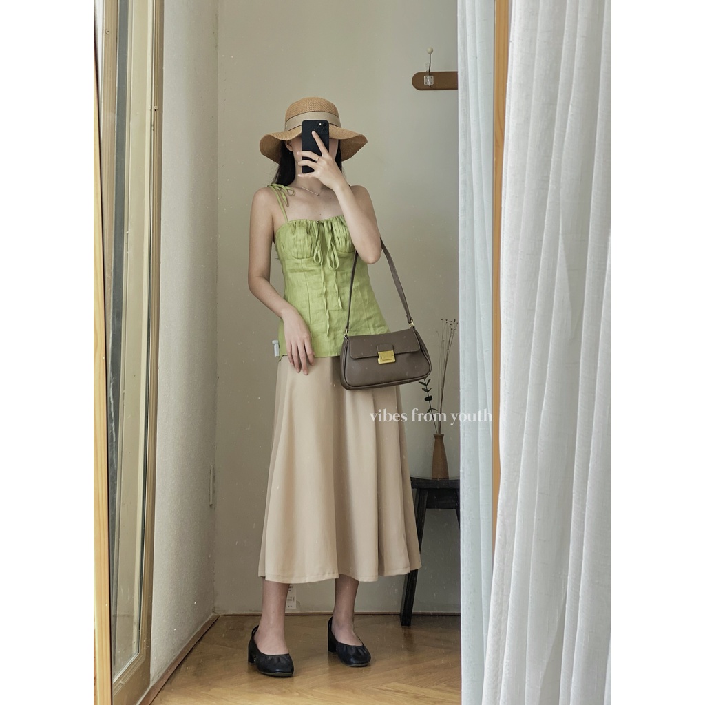 ÁO 2 DÂY NGỰC NHÚN VỎ SÒ_AV1273