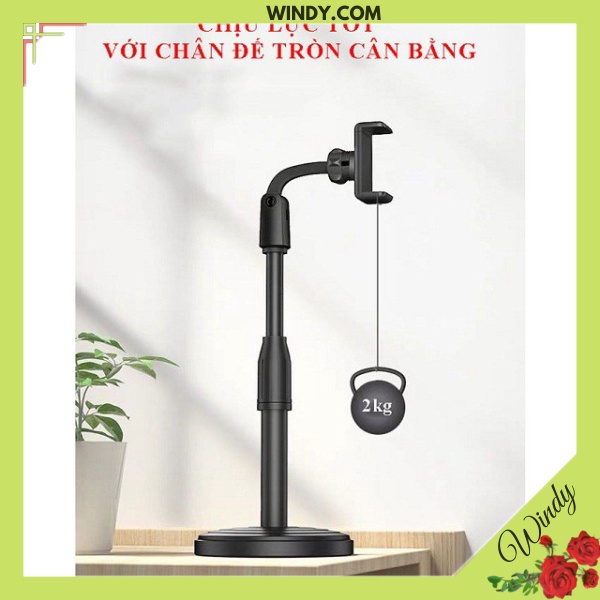 Giá Đỡ Điện Thoại livestream xem video Ổn Định Xoay 360 Độ dùng để Quay Phim Ghi Hình Đa Dụng