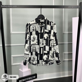 Sơ mi Nam lụa sợi dệt cao cấp SM199-GHshop