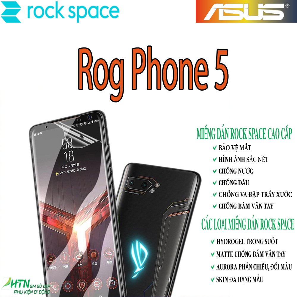Miếng dán PPF Asus Rog Phone 5 cao cấp rock space dán màn hình/ mặt sau lưng full bảo vệ mắt, tự phục hồi vết xước,…