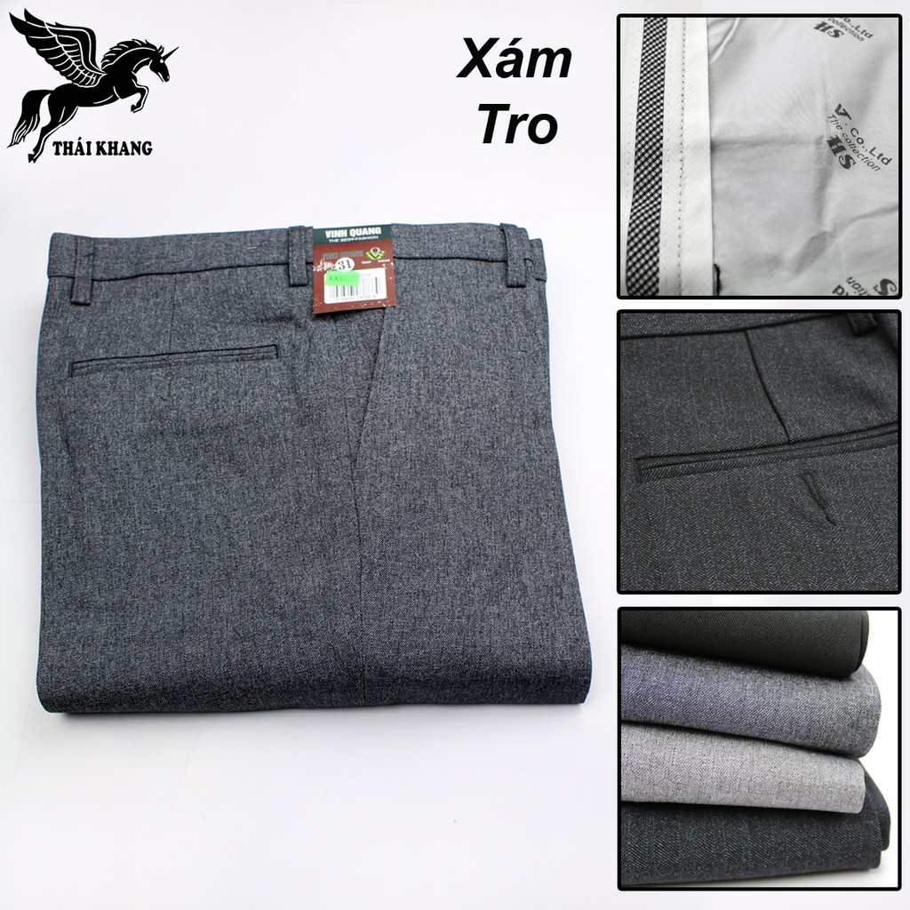 Quần tây nam trung niên cao cấp vải dày không ra màu quần tây công sở size 50-85kg | BigBuy360 - bigbuy360.vn
