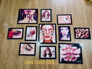Bộ 11 tranh spa nail mi