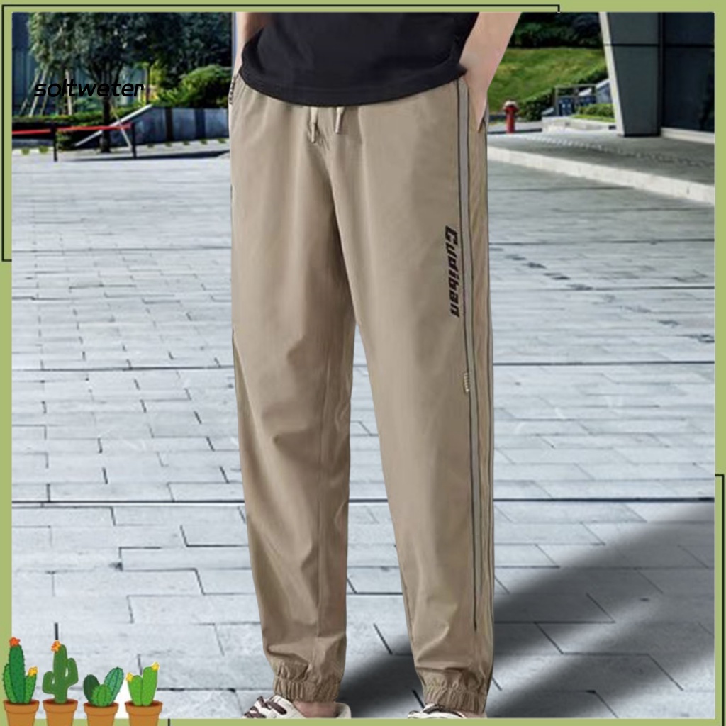 Quần Dài Lưng Vừa Buộc Dây Phong Cách Đường Phố Cá Tính Cho Nam