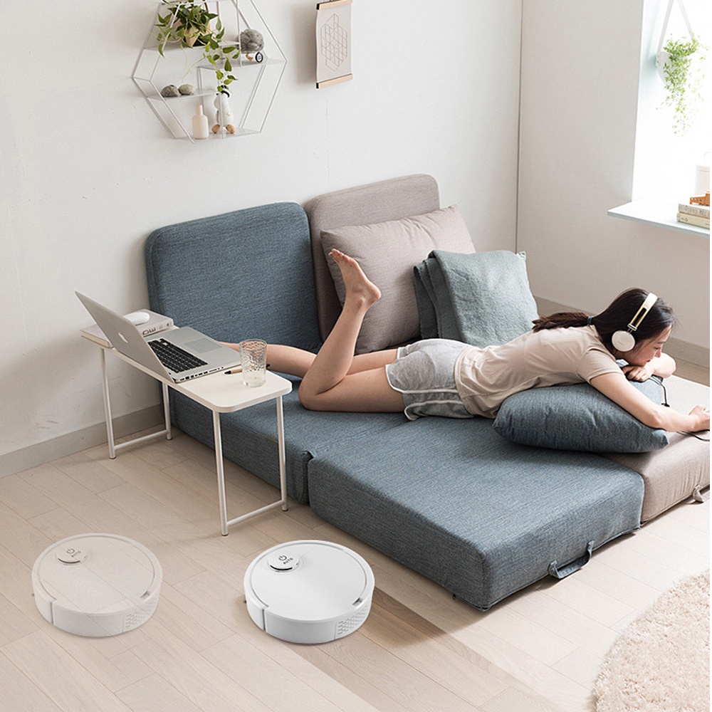 Robot Hút Bụi Lau Nhà, Máy Hút Bụi Thông Minh ES300. Lực Hút Khỏe, Vận Hành Êm Ái. BẢO HÀNH TOÀN QUỐC!