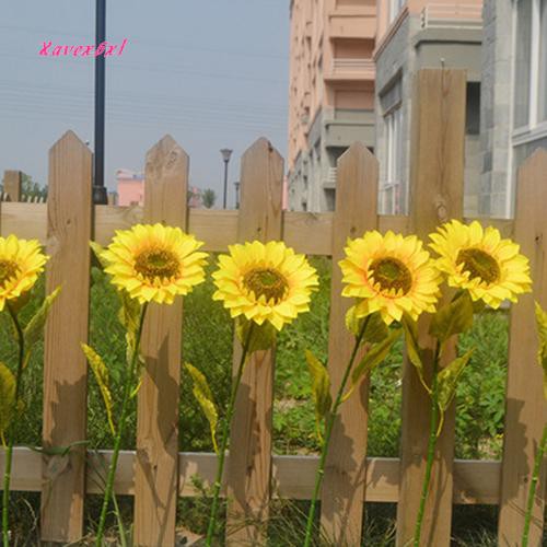 1 Hàng Rào Hoa Hướng Dương Nhân Tạo Trang Trí