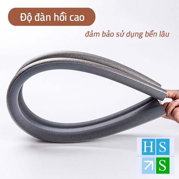 Nẹp xốp chèn cửa 95cm kết hợp vải EPE siêu bền chặn khe cửa ngăn ánh sáng bụi bẩn không khí lạnh côn trùng - HS Shop