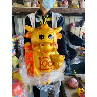 Heo đất tiết kiệm hình trâu vàng vạn sự khổng lồ