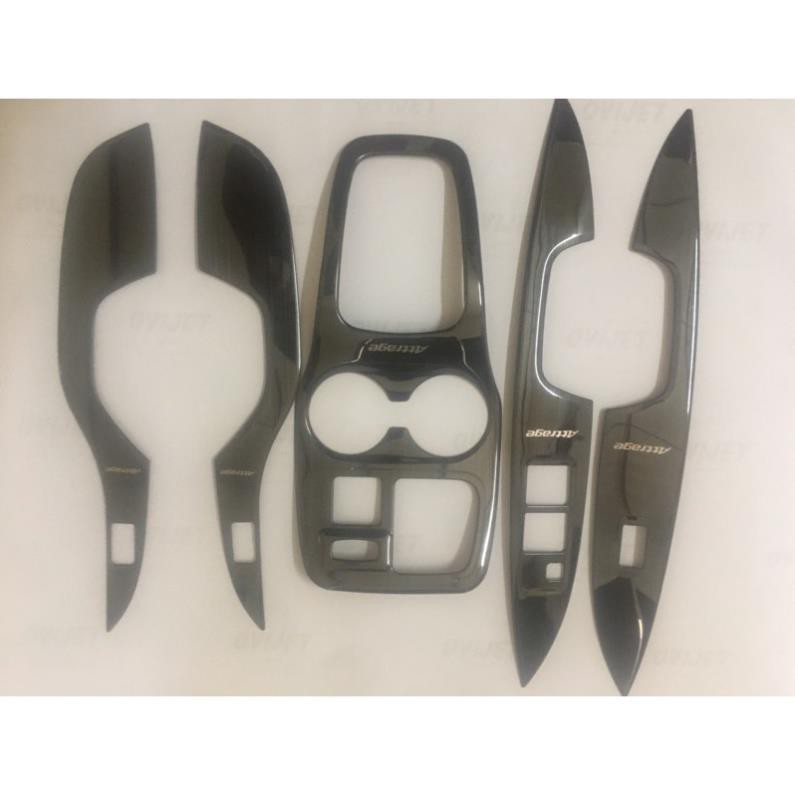 Ốp Nội Thất Xe Mitsu Attrage 2016 2017 2018 2019 2020 Mẫu Titan - Bộ 5 Chi tiết