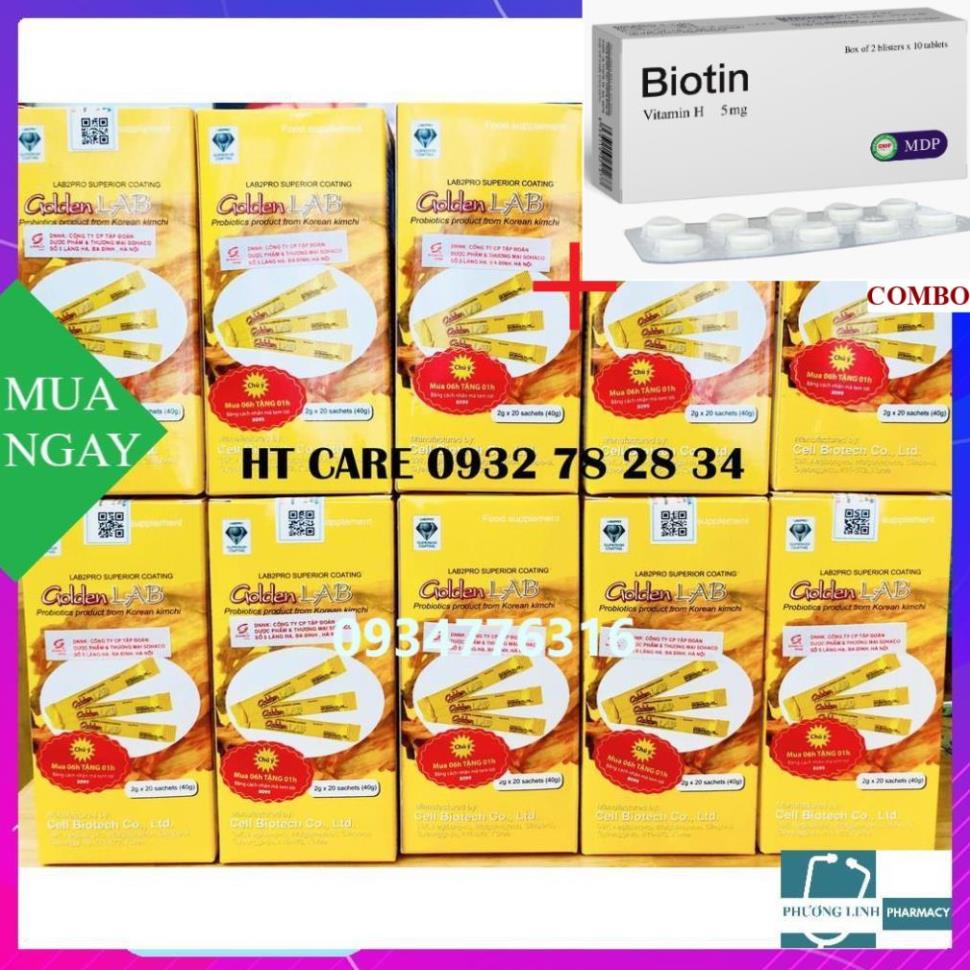 Combo Biotin 5mg+ GOLDEN LAB - MEN VI SINH
