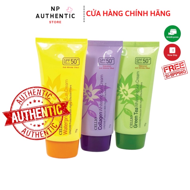 🔥Siêu Hot🔥 Kem Chống Nắng Nhiều Giờ Cellio SPF 50+ Hàn Quốc Giá Bình Dân