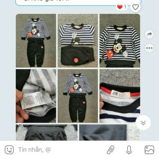 Sỉ bộ nỉ da cá mickey