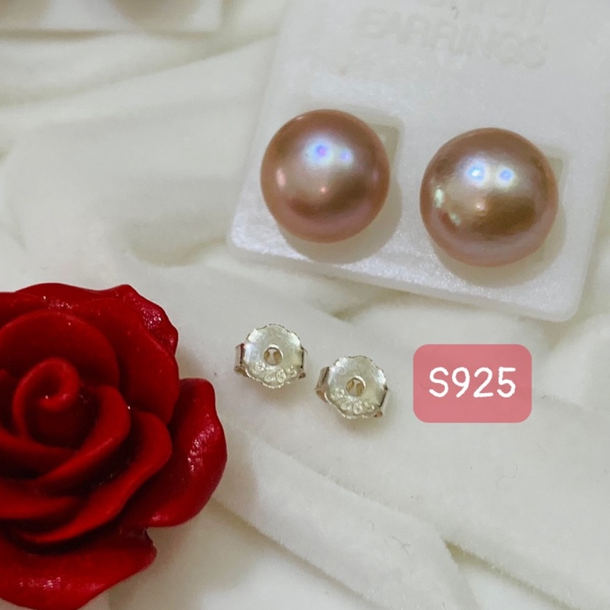 38. Bông tai nụ trai phối đồ xinh xắn | Độc lạ | Vintage Necklace|| Si Nhật | Japan | 2HAND | trang sức nhật bản