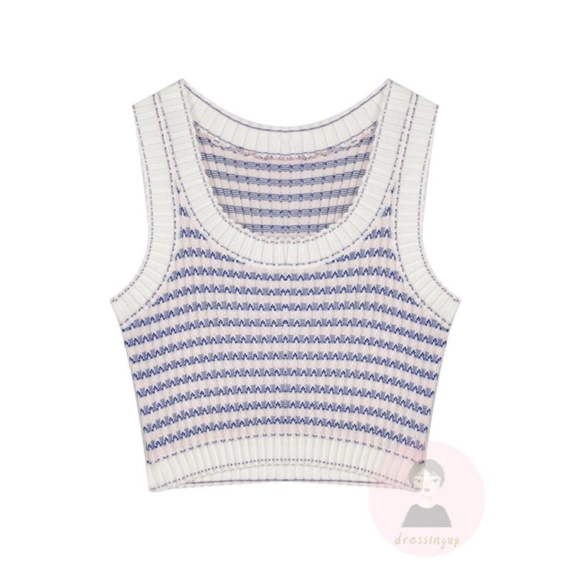 Áo Croptop Không Tay Thời Trang Mùa Hè Dành Cho Nữ