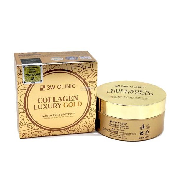 Mặt Nạ Mắt Collagen Luxury Gold 3W Clinic (90g/60 cái)