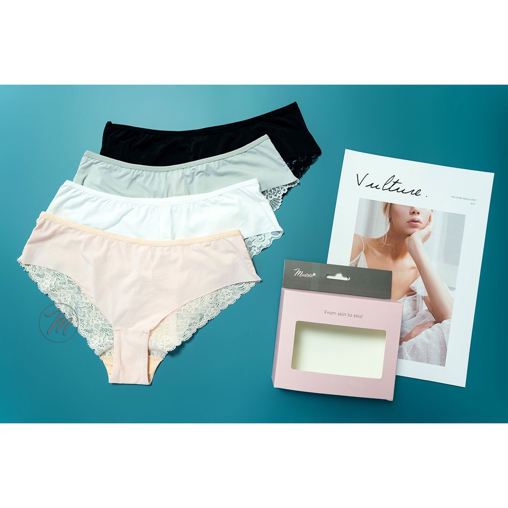 Quần Lót Nữ Lưng Vừa Phối Ren Đùi Holly (Mustoto MQ06) | BigBuy360 - bigbuy360.vn