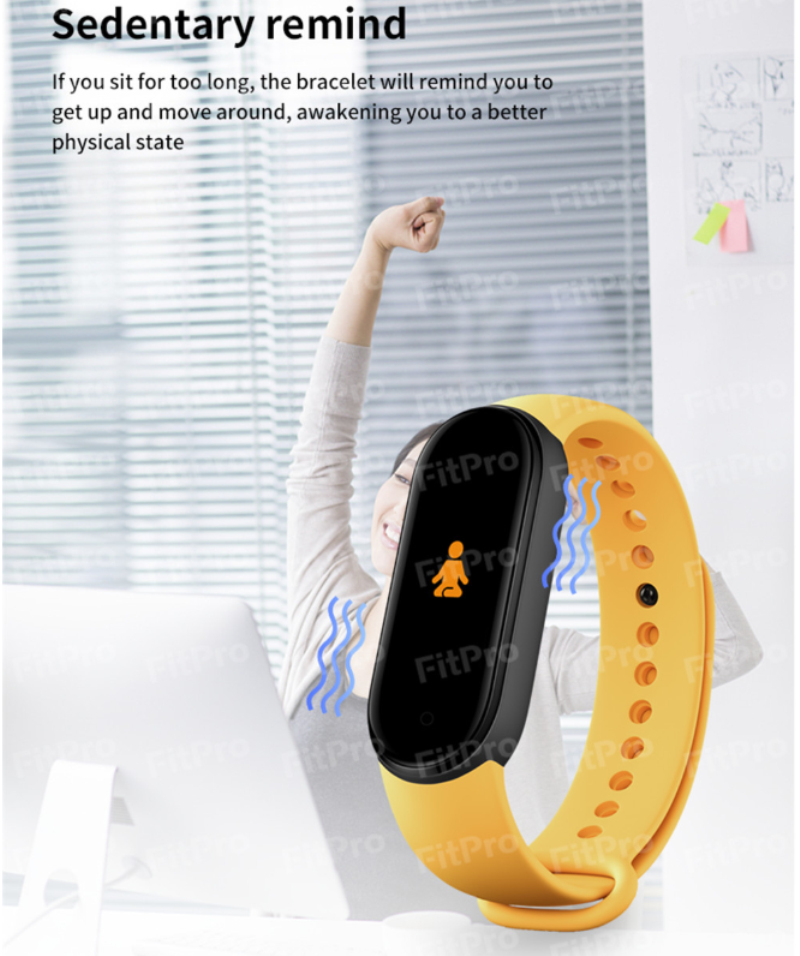 【Ready Stock】 2021 New M6 Smart Bracelet fitpro Watch Fitness Tracker Heart Rate Blood Pressure Monitor Color Screen IP67 【queen2019】