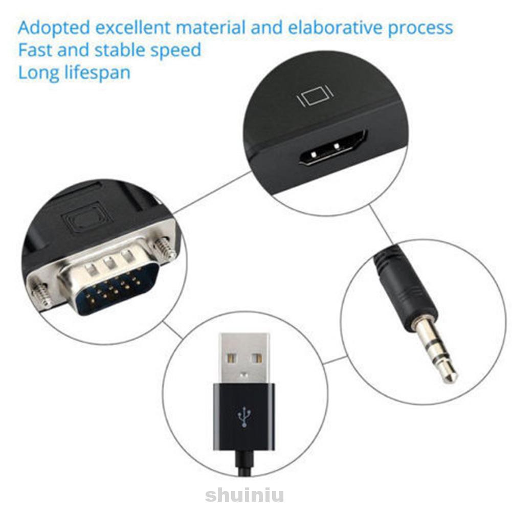 Bộ Chuyển Đổi Vga Sang Hdmi Kèm Cáp Âm Thanh Cho Laptop | BigBuy360 - bigbuy360.vn