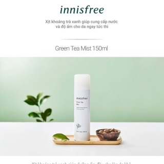 Xịt khoáng innisfree green tea mineral mist