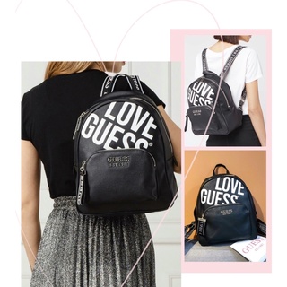 TNS - Balô form vuông medium siêu hottrend Guez Haidee backpack-chất da mềm cao cấp-màu đen chữ trắng cá tính