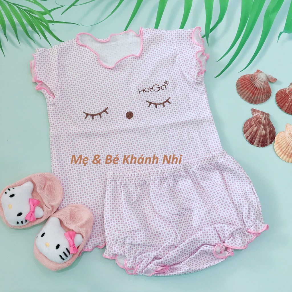 ComBo 5 Bộ Thun Mát HOTGA Bé Gái - Đồ Bộ Sơ Sinh Cho Bé Gái (4 - 8kg)