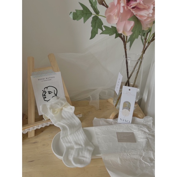 Vớ lửng lưới đính nơ em bé gái Nanci room