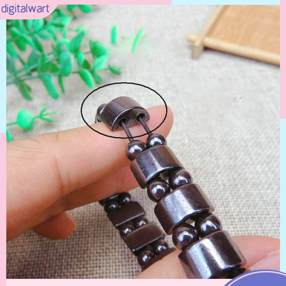 Vòng Tay Chuỗi Hạt Đá Hematite Nhân Tạo Thời Trang Unisex