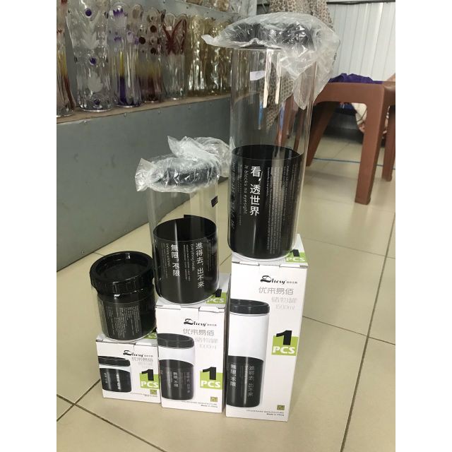 HŨ LỌ THỦY TINH CHỊU NHIỆT CAO CẤP NẮP NHỰA