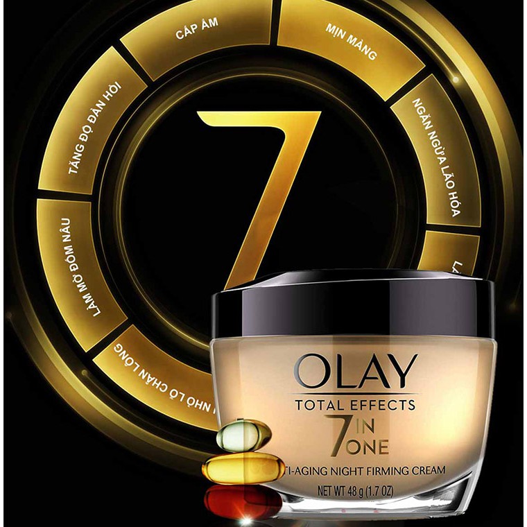 Kem Chống Lão Hóa - Đêm OLAY(XT) - Total Effects 7in1 Anti-Aging Night Firming Cream 48g