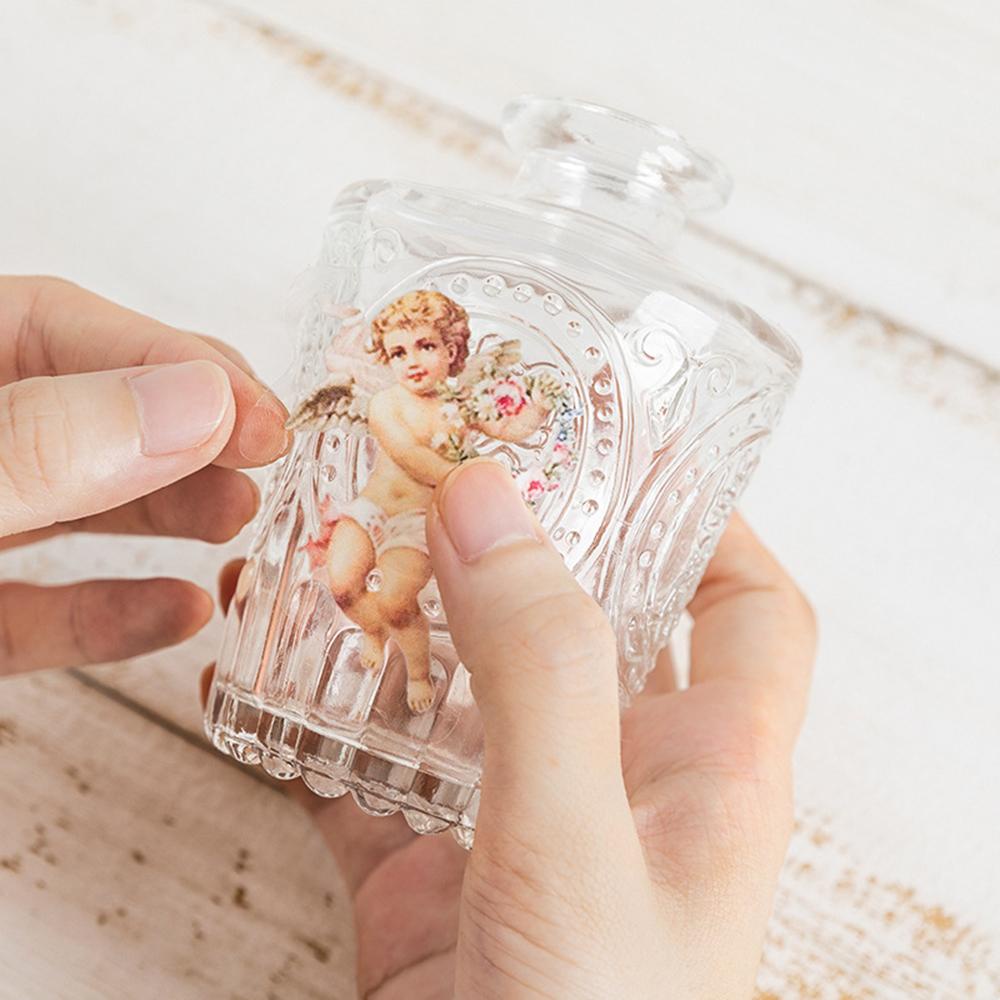 Nhãn Dán Trang Trí Hình Thiên Thần Và Bướm Kích Thước Lớn