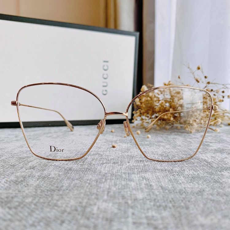 Kính Mắt Mèo Gọng Kim Loại, DI - OR, Sang trọng, Phiên bản cao cấp, Bảo hành 12 tháng - donghokinhmat168