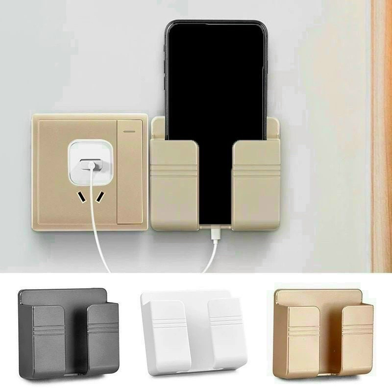 Khay để điều khiển hình hộp remote dán tường, giá đựng remote dán tường, kệ dán tường để điện thoại