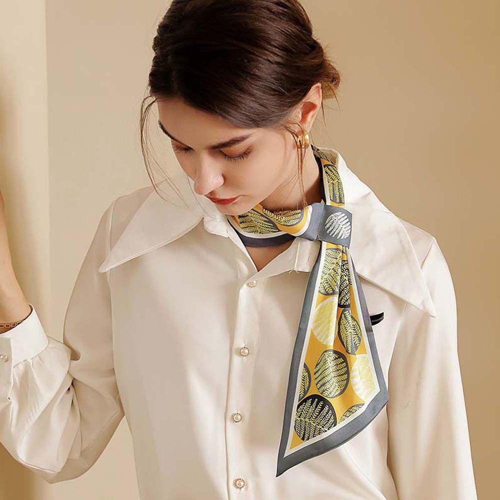 JARRED Khăn Choàng Cổ Bằng Lụa In Họa Tiết Thời Trang Dành Cho Nữ
