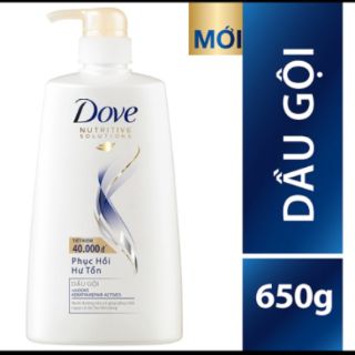 Dầu gội Dove phục hồi hư tổn (650g) tặng kèm quà