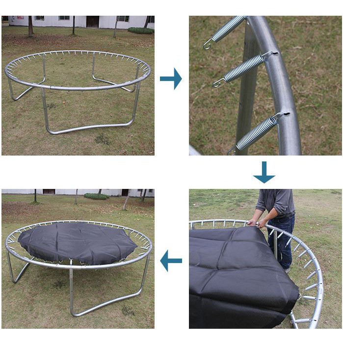 Bạt nhún lò xo(trampoline), sàn nhún bật nhảy cho người lớn, trẻ em đường kính 305cm