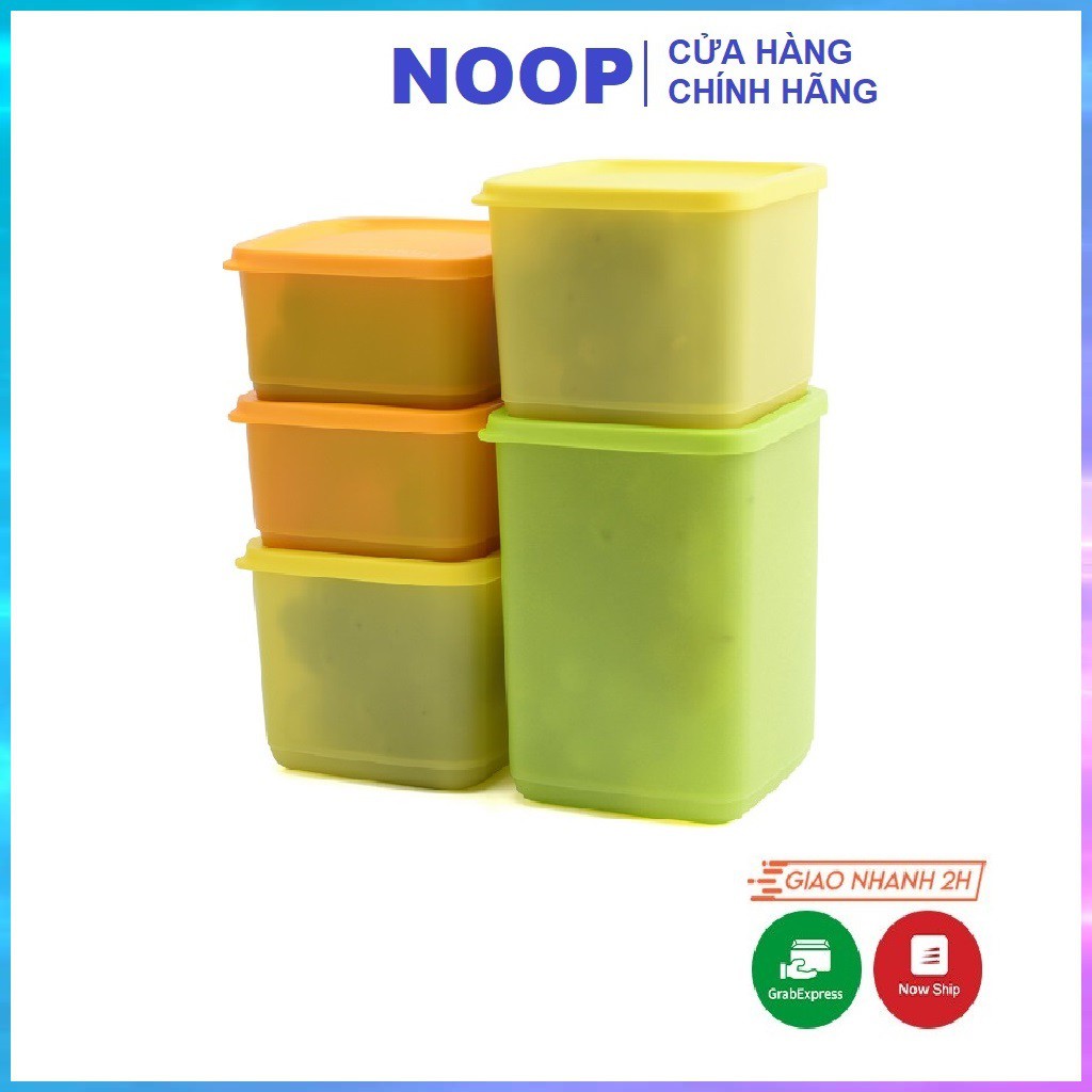 Hộp Tupperware Trữ Mát Bộ 5 Hộp Nhựa Đựng Thực Phẩm Nhiều Màu Hàng Chính Hãng Có Sẵn TU36