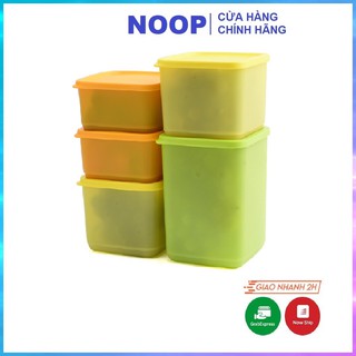 Hộp Tupperware Trữ Mát Bộ 5 Hộp Nhựa Đựng Thực Phẩm Nhiều Màu Hàng Chính Hãng Có Sẵn TU36